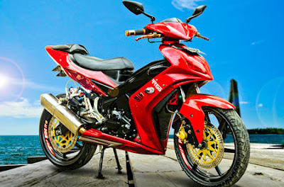 Modifikasi Jupiter MX dengan Gaya MotoGP Modifikasi Yamaha Jupiter MX Racing Style
