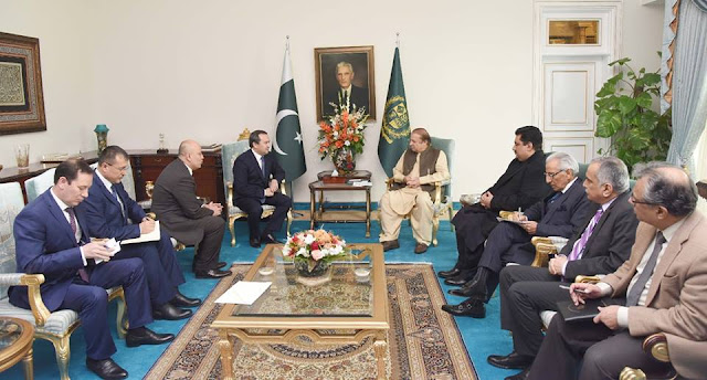 Mr. Ulugbek Rozikulov, Deputy Prime Minister of Uzbekistan called on Prime Minister Nawaz Sharif at PM House 