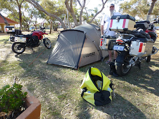 BMW R1200GS, BMW F650GS, motorcycle camping