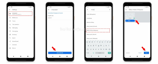 Cara Tulis Tulisan Jawi Untuk Pengguna Android