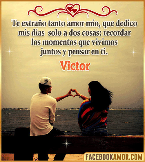 Frase te extraño victor
