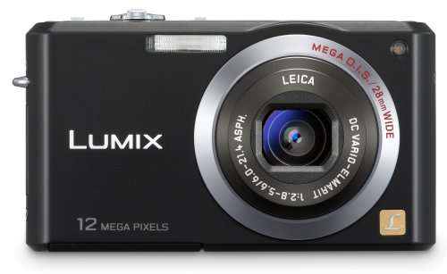 Panasonic Lumix FX100K 12.2MP Digital Camera with 3.6x Wide Angle MEGA Optical Image Stabilized Zoom (Black)