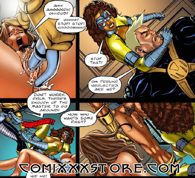 Sexy Superheroine XXX Adult comic book page sample