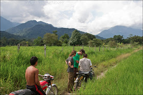 Just an average day motorcycle scouting, Giorgio, Joel, Chris Baer, Colombia, rio, Putumayo