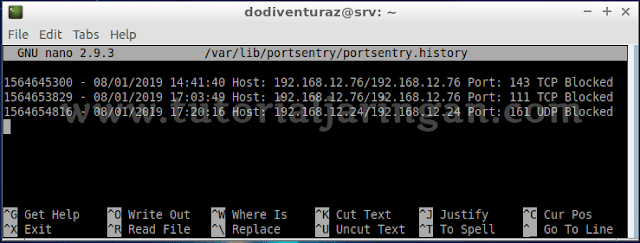 Cara Deteksi dan Blok Serangan Port Scanning di Linux Dengan Portsentry