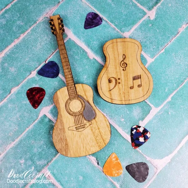 Cool Guitar Picks With Guitar Pick Holder Acoustic Guitar Gift for