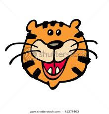 Wallpaper tiger cartoon