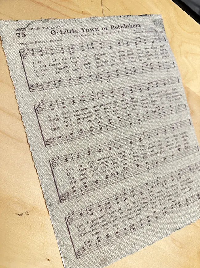 printed music sheet