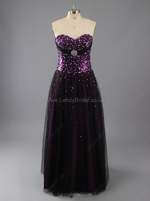 Princess Tulle Sweetheart Floor-length Beading Prom Dresses