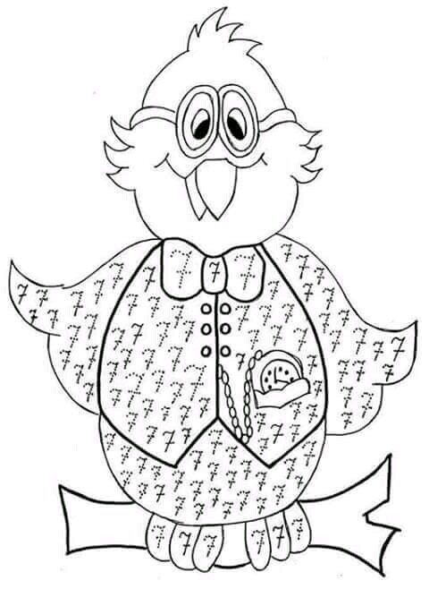 Number coloring pages free printable preschool 