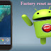 factory reset android