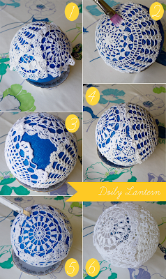 http://www.glamourandgraceblog.com/2011/diy-doily-lantern/