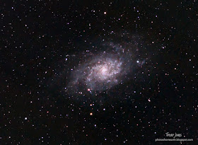 The Triangulum Galaxy lies within the constellation of Triangulum