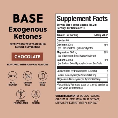 Perfect Keto: Exogenous Ketones Powder, Beta-Hydroxybutyrate Salts Supplement