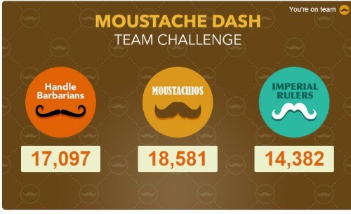 Swagbucks Movember Moustache Dash Team Challenge + New Member Registration Code