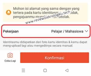 identitas upgrade shopeepay plus