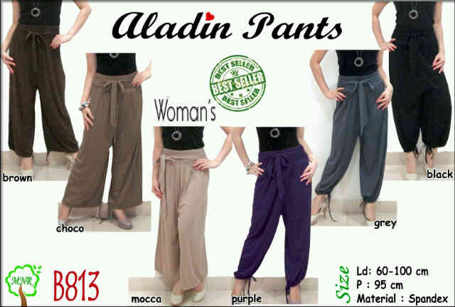 hijab style Celana  Kulot  2 in 1 Aladin 