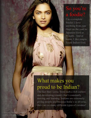 Deepika Padukone in Chic Today Magazine