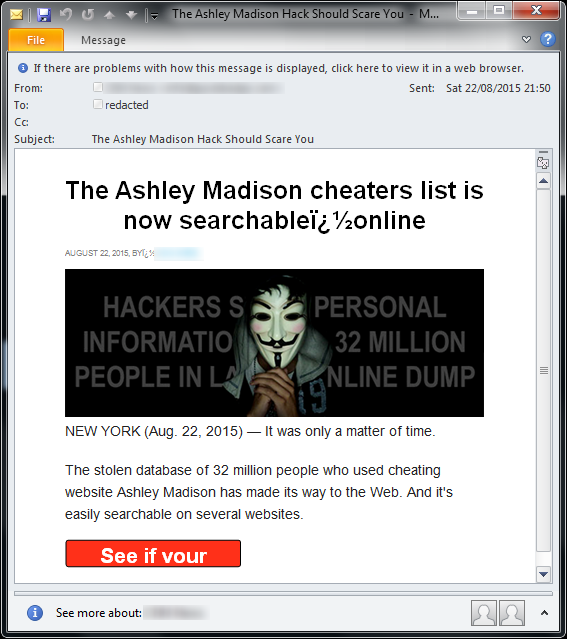 Ashley Madison Scams on the Rise