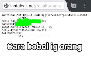 cara mengetahui password instagram orang lain melalui hp