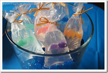 Fish in a bag Soup party favor