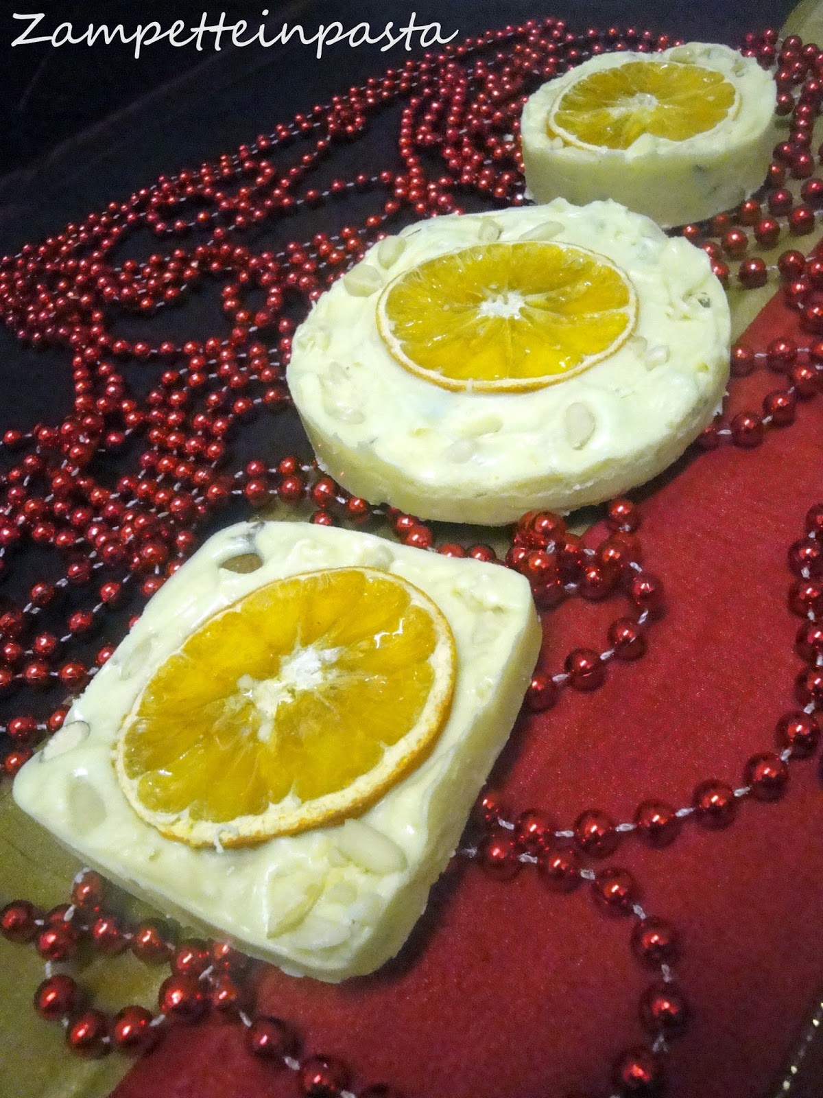 Torrone all'arancia con frutta secca - Torrone fatto in casa