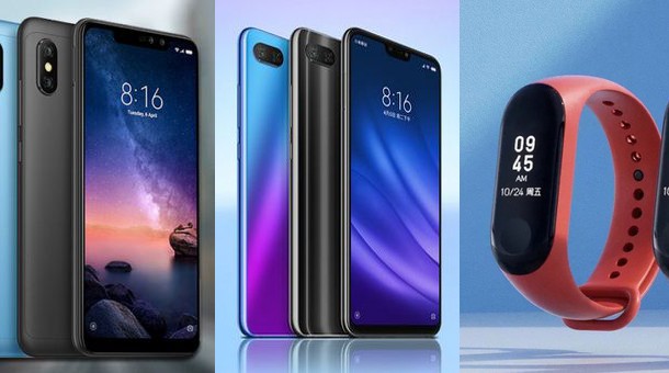 Xiaomi Redmi Note 6 Pro, Mi 8 Lite, Mi Band 3