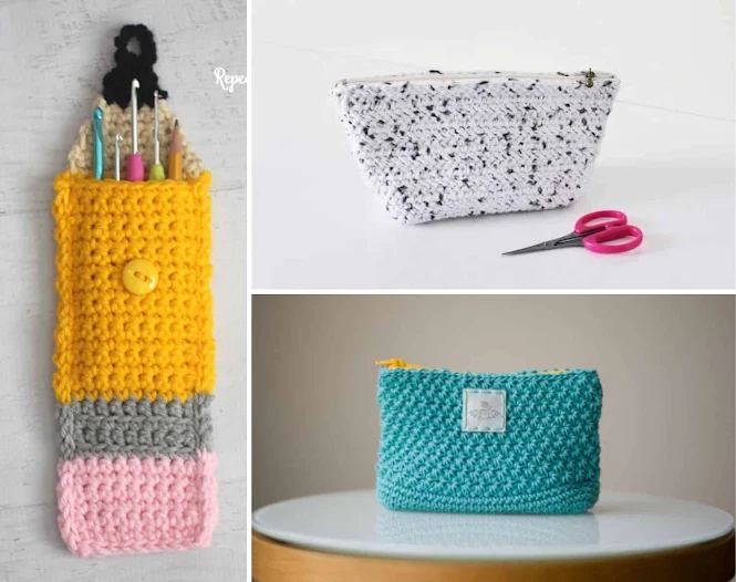 Crochet Teacher Gifts - Crochet Pencil Cases for Teachers