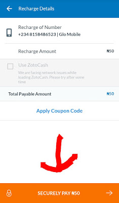 Zoto Mobile Recharge  free n1000 Airtime