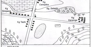 Contoh Jawapan Tugasan Geografi PT3 2017 Peta Lakar