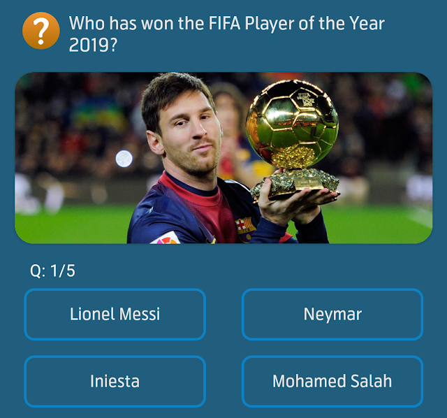 Who has won the FIFA Player of the Year 2019?