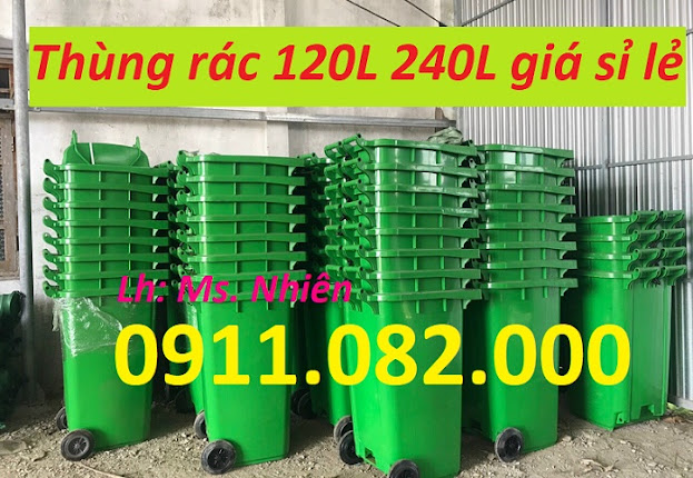 Thung rac gia re tai soc trang thung phan loai rac thung rac 120L 240L gia si lh 0911082000