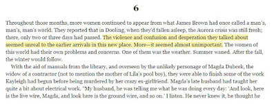 The violence and confusion and desperation they talked about seemed unreal to the earlier arrivals in this new place. More—it seemed almost unimportant.