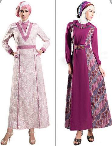 30+ Contoh Baju Muslim Batik Modern 2018  Model Baju 