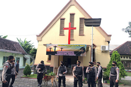 Rangkaian Perayaan Kegiatan Ibadah Paskah 2021 Polres Lumajang Amankan 29 Gereja di Lumajang