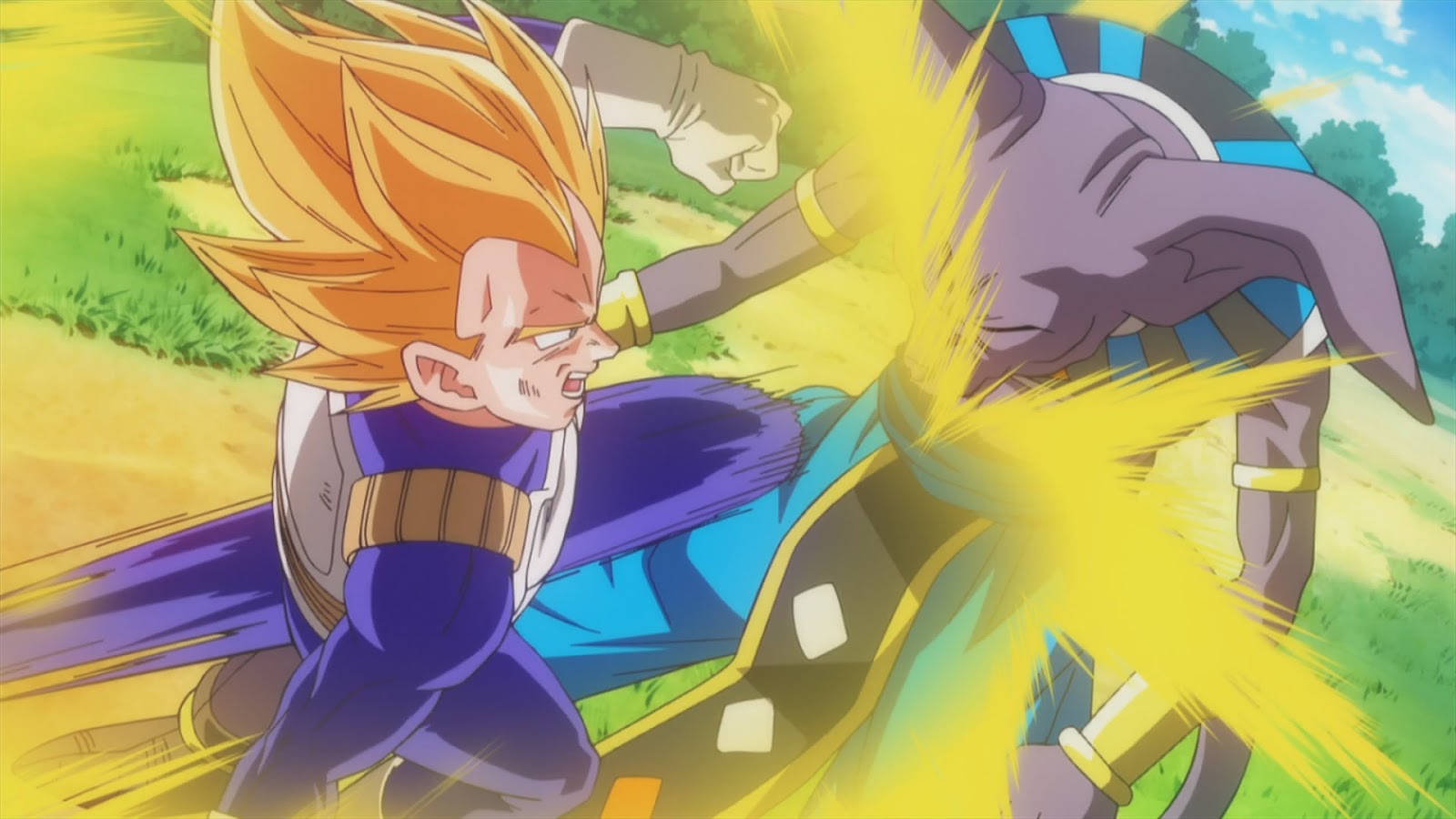 dragon ball z battle of gods super saiyan god goku vs beerus full fight 