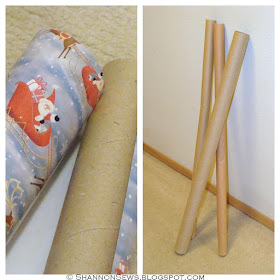 Fit empty wrapping paper tubes snugly into place to act as vacuum attachment