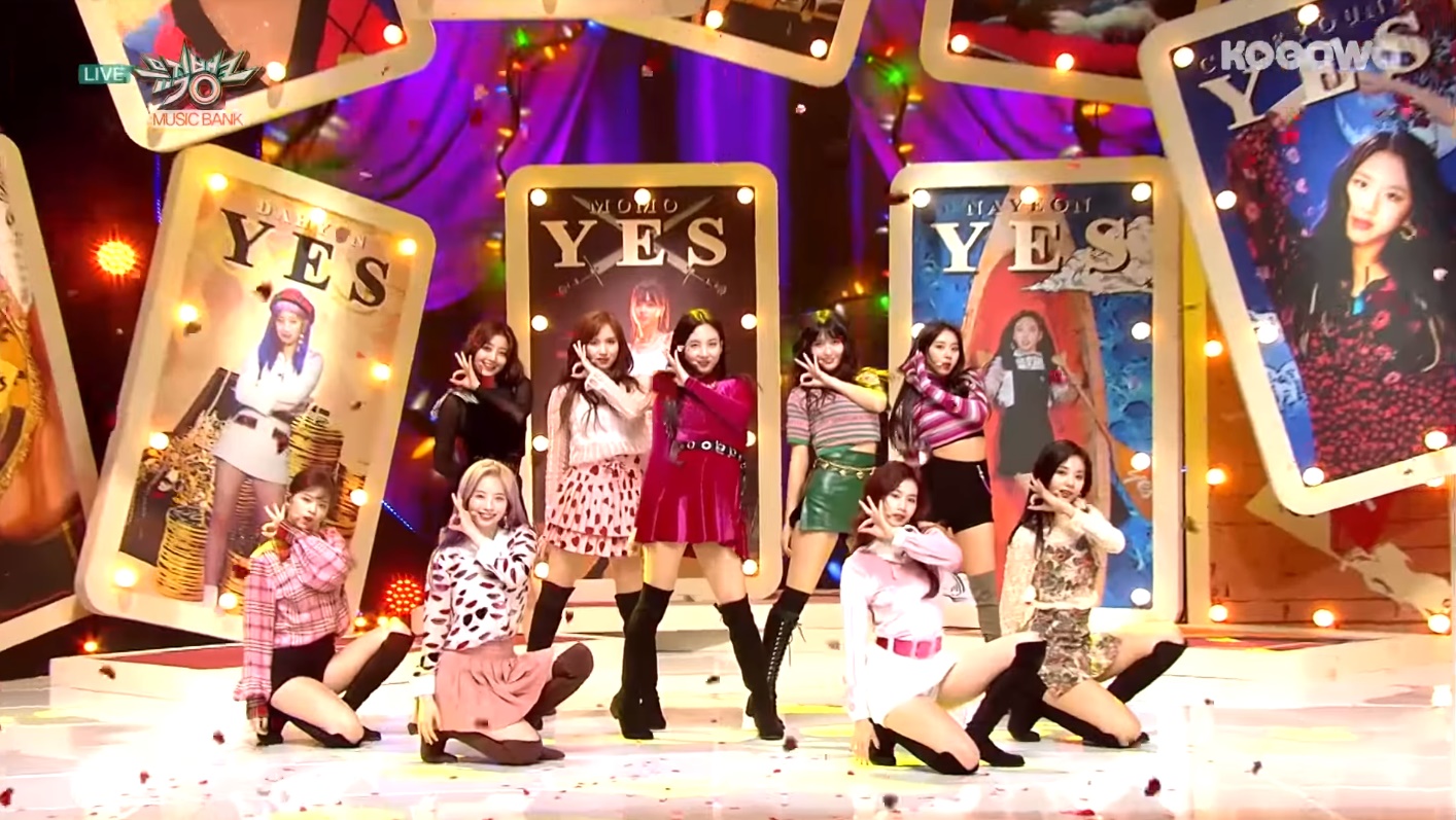 All About Girls K Pop Twice Yes Or Yes とiz One La Vie En Rose 週末の音楽番組出演の動画をまとめてご紹介 日本では視聴困難な 人気歌謡 のステージも