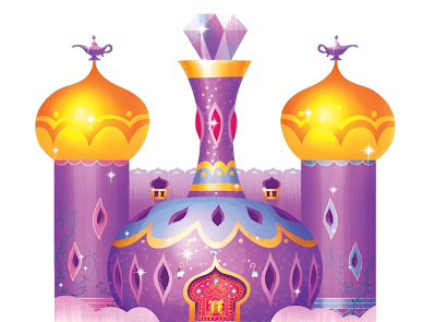 shimmer and shine castle clipart