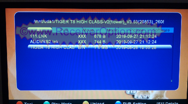 HOW TO UPGRADE SOFTWARE BY USB IN TIGER T8 HIGH CLASS-V2 HD RECEIVER
