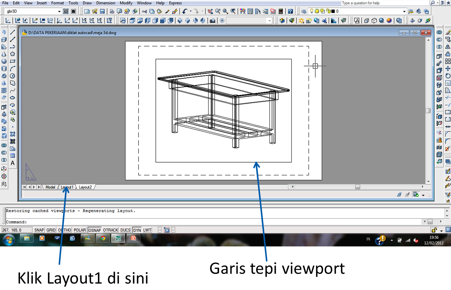 AUTOCAD CARA PRINT 3D DENGAN LAYOUT SEPUTAR KOMPUTER