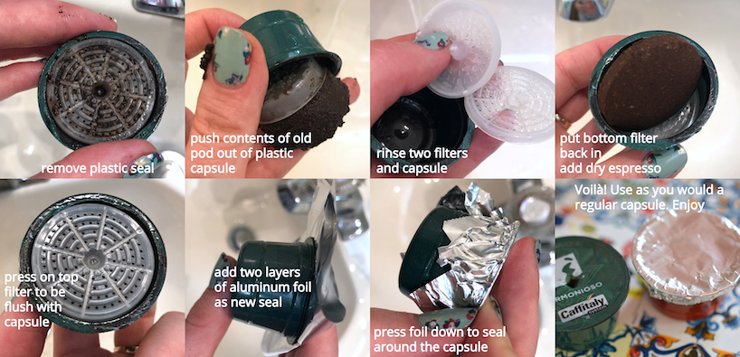 how to reuse coffee pods