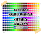 Kode Warna Html Lengkap