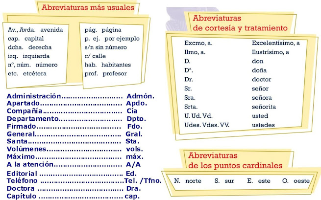 Mayores de primaria Hijas de Jesús de Pamplona: Lengua 6º. Siglas ...