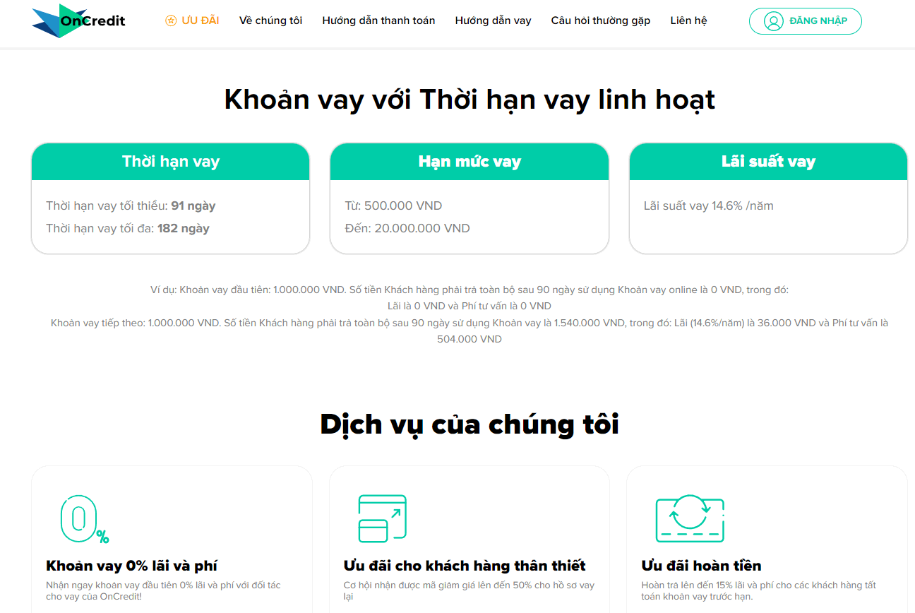 Xù nợ, Trốn nợ OnCredit