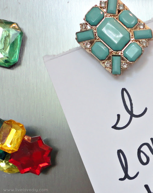 DIY Gemstone Magnets! You won't believe how easy these are to make!