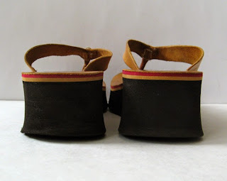 Vintage Reef Brown Leather Platform Wedge Sandals Lovely Womens Size 9 ...