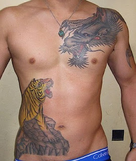 Masculine Chest Tattoos for Men