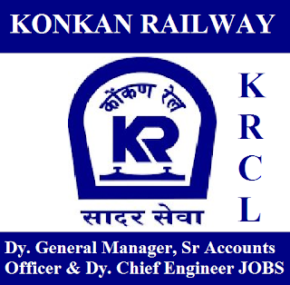 Konkan Railway Corporation Limited, KRCL, Konkan Railway, DGM, Account Officer, Graduation, Railway, RAILWAY, Indian Railways, freejobalert, Sarkari Naukri, Latest Jobs, krcl logo