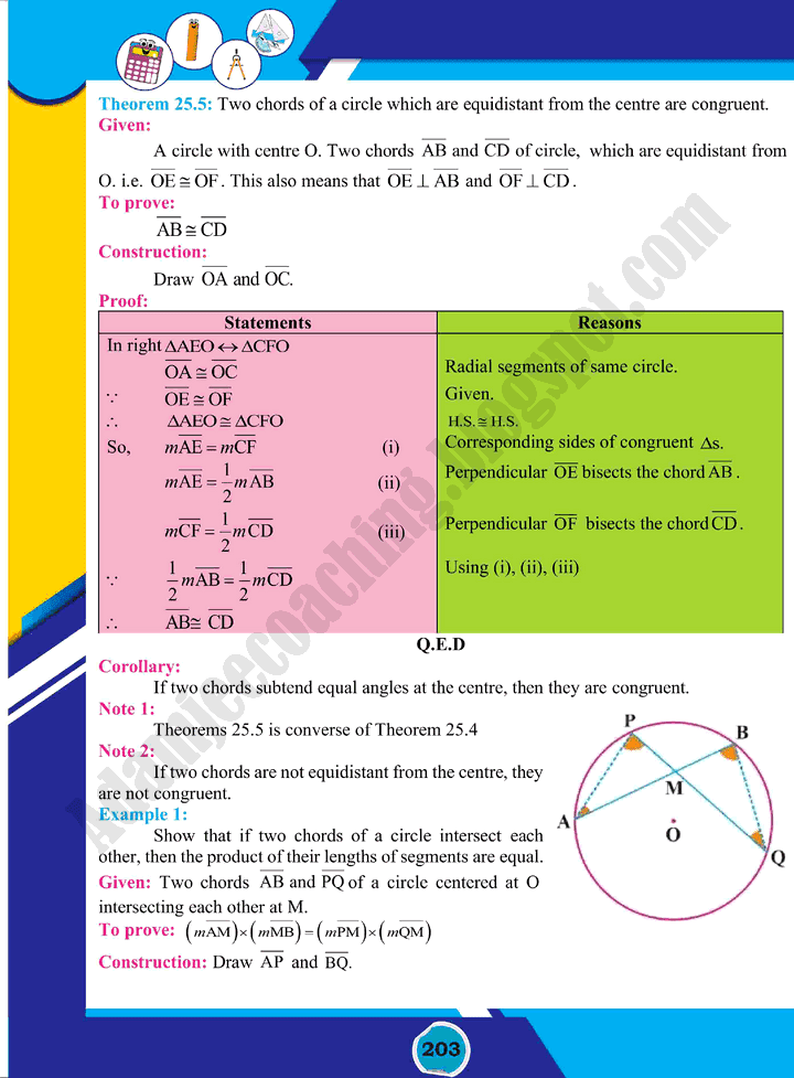 chords-of-a-circle-mathematics-class-10th-text-book